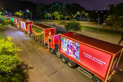 Campinas recebe a Caravana Iluminada de Natal da Coca-Cola FEMSA Brasil