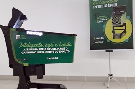 Nextop e Enxuto lançam primeiro carrinho inteligente da América Latina