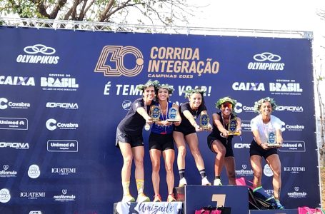 Corrida Integracao podio feminin