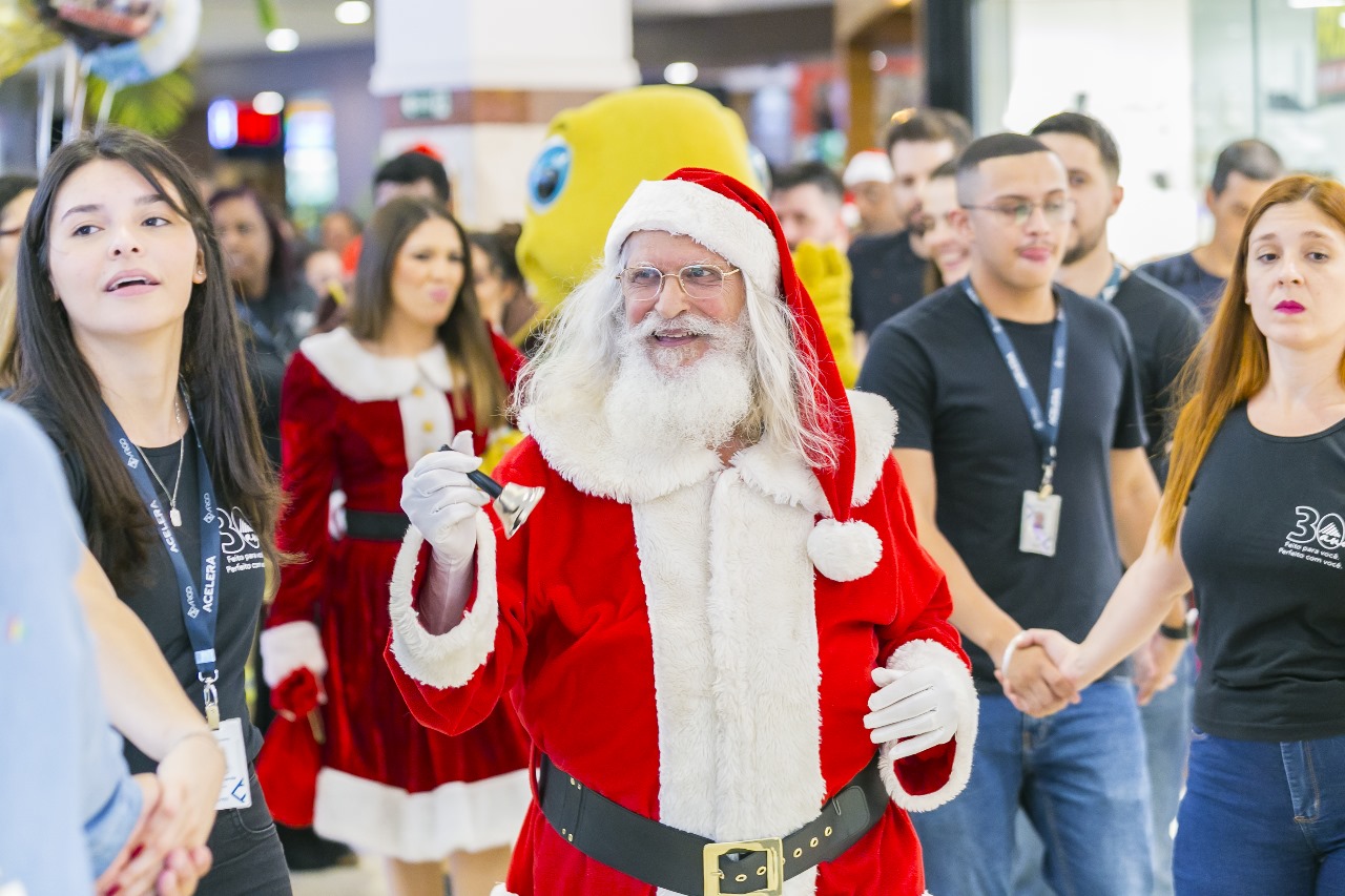 Shopping em Campinas antecipa a chegada do Papai Noel com festa de Natal