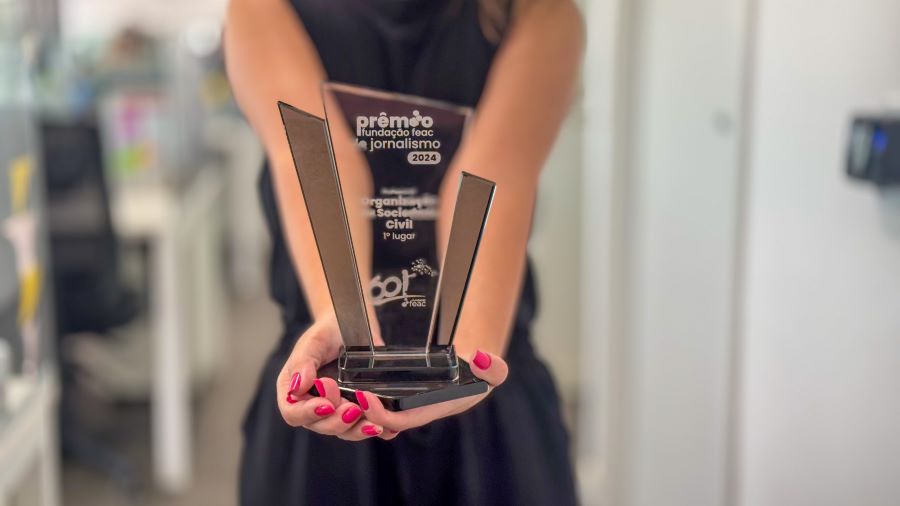 Trofeu Fundacao FEAC de Jornalismo Foto Ricardo Lima