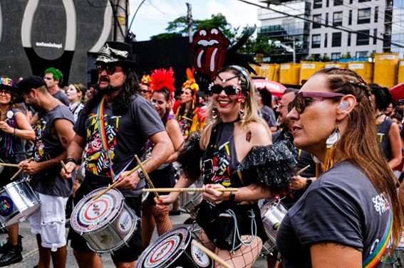 Bloco do Rock SP ensaio com a bateria de rua Divulgacao
