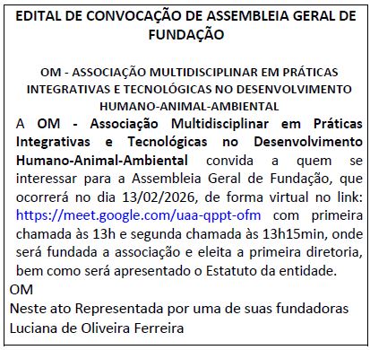 Assembleia Geral fundacao