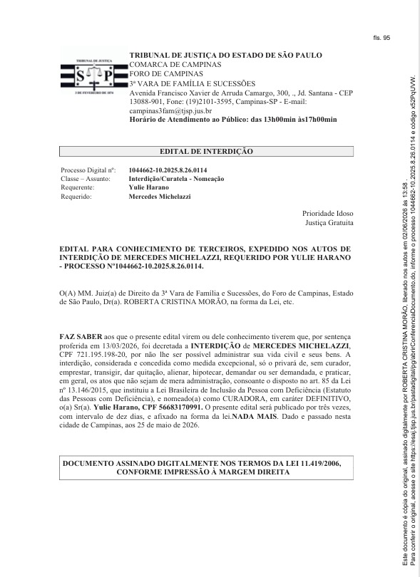Edital de Interdição