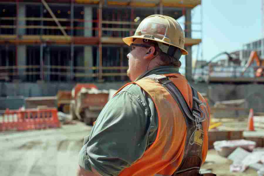 Homem observa construcao Freepik